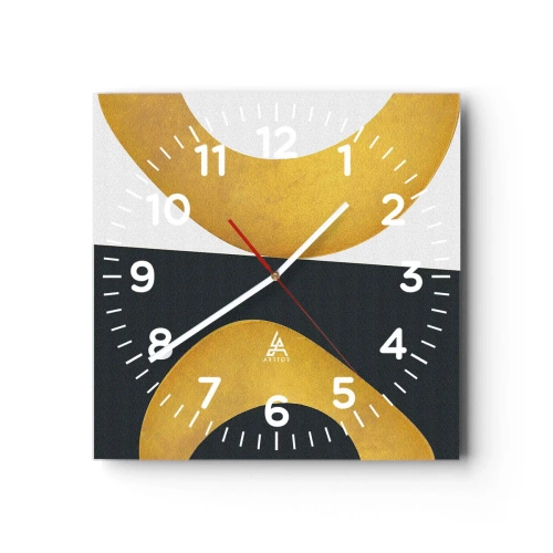 Horloge murale - Pendule murale - Avant tout : l’or - 30x30 cm