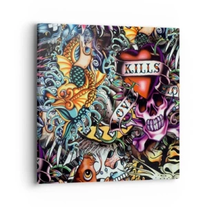 Impression sur toile - Image sur toile - Le rêve du tatoueur - 40x40 cm