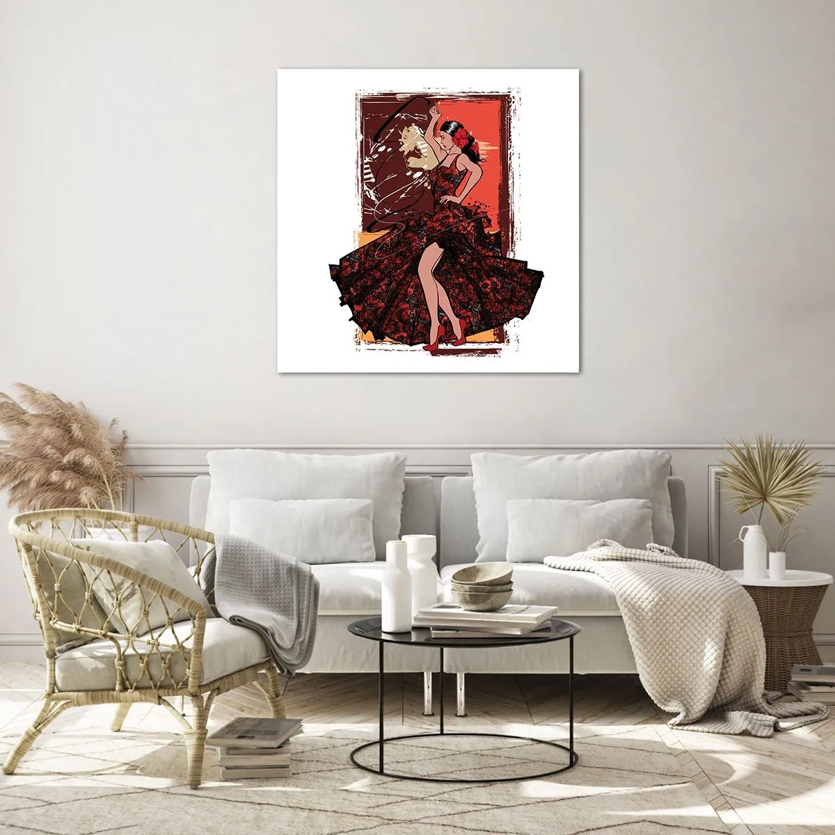 Impression sur verre - Image sur verre - Au rythme du cœur - 70x70 cm