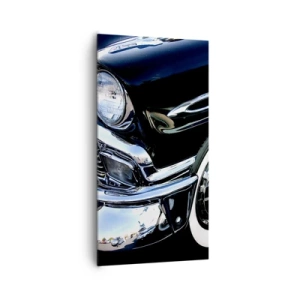 Impression sur toile - Image sur toile - Classique en argent, noir et blanc - 65x120 cm