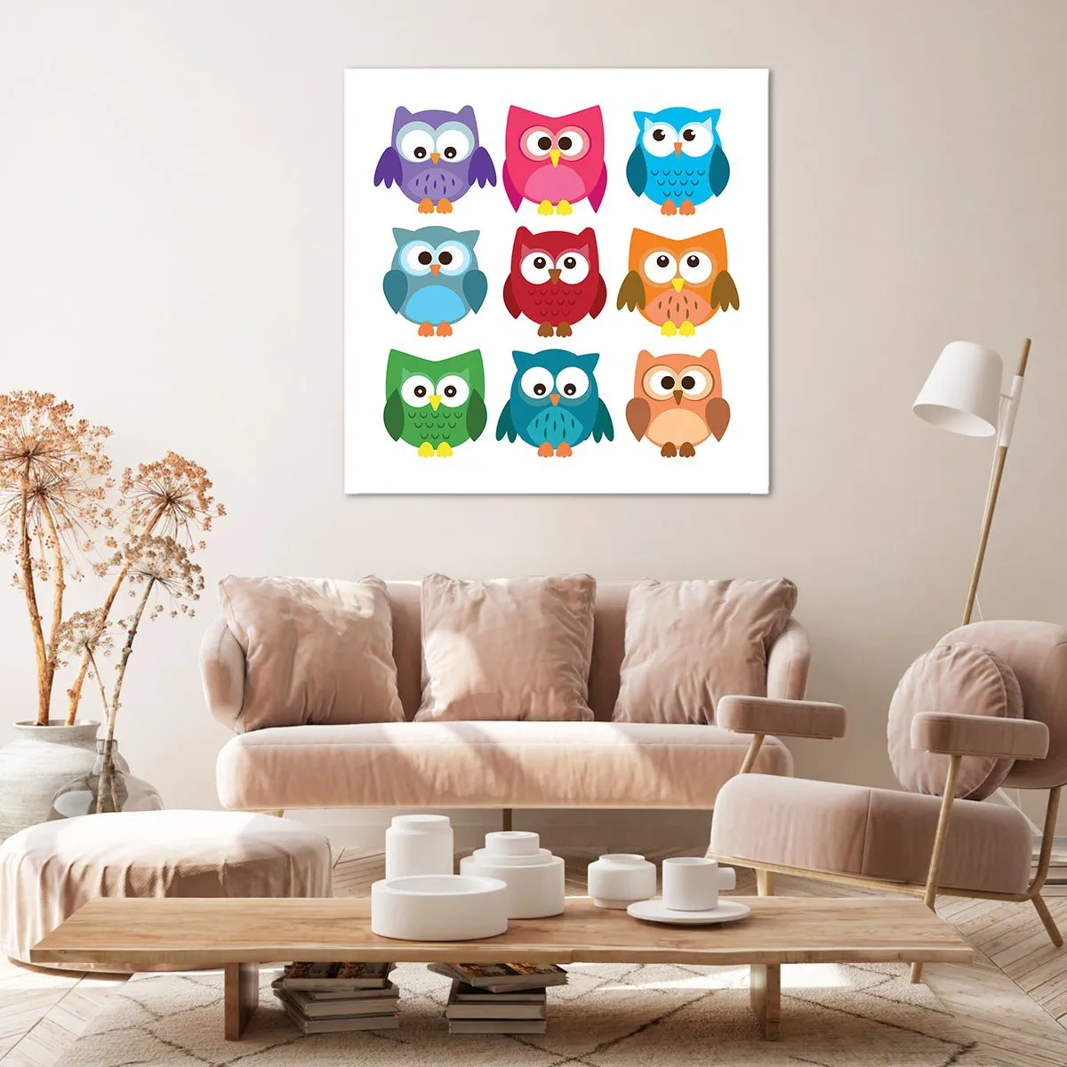 Impression sur toile - Image sur toile - C'est amusant d'être différent - 70x70 cm