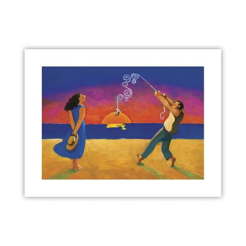 Affiche - Poster - Plus qu'une étoile dans le ciel - 40x30 cm