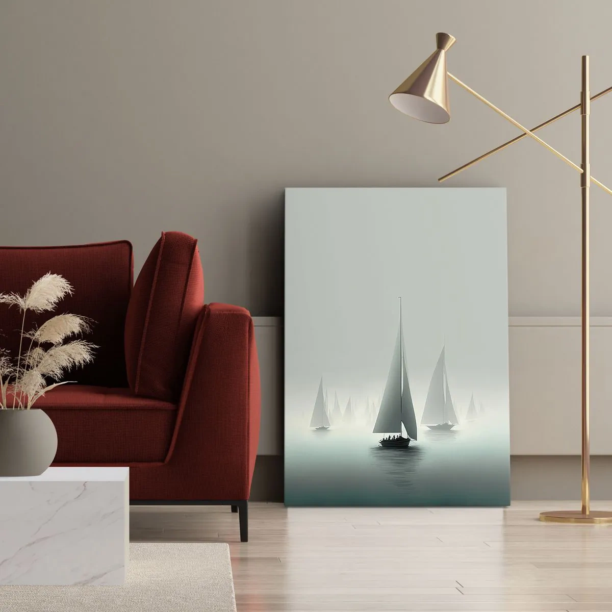 Impression sur toile - Image sur toile - Fait de brouillard - 70x100 cm