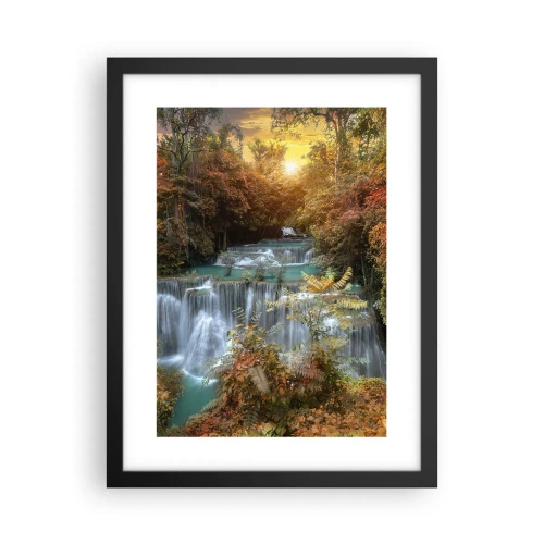 Affiche dans un cadre noir - Poster - Trésor caché de la forêt - 30x40 cm