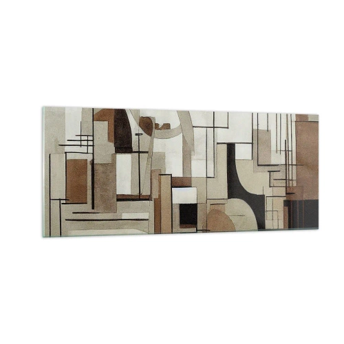 Impression sur verre - Image sur verre - Paysage urbain 2.0 - 100x40 cm