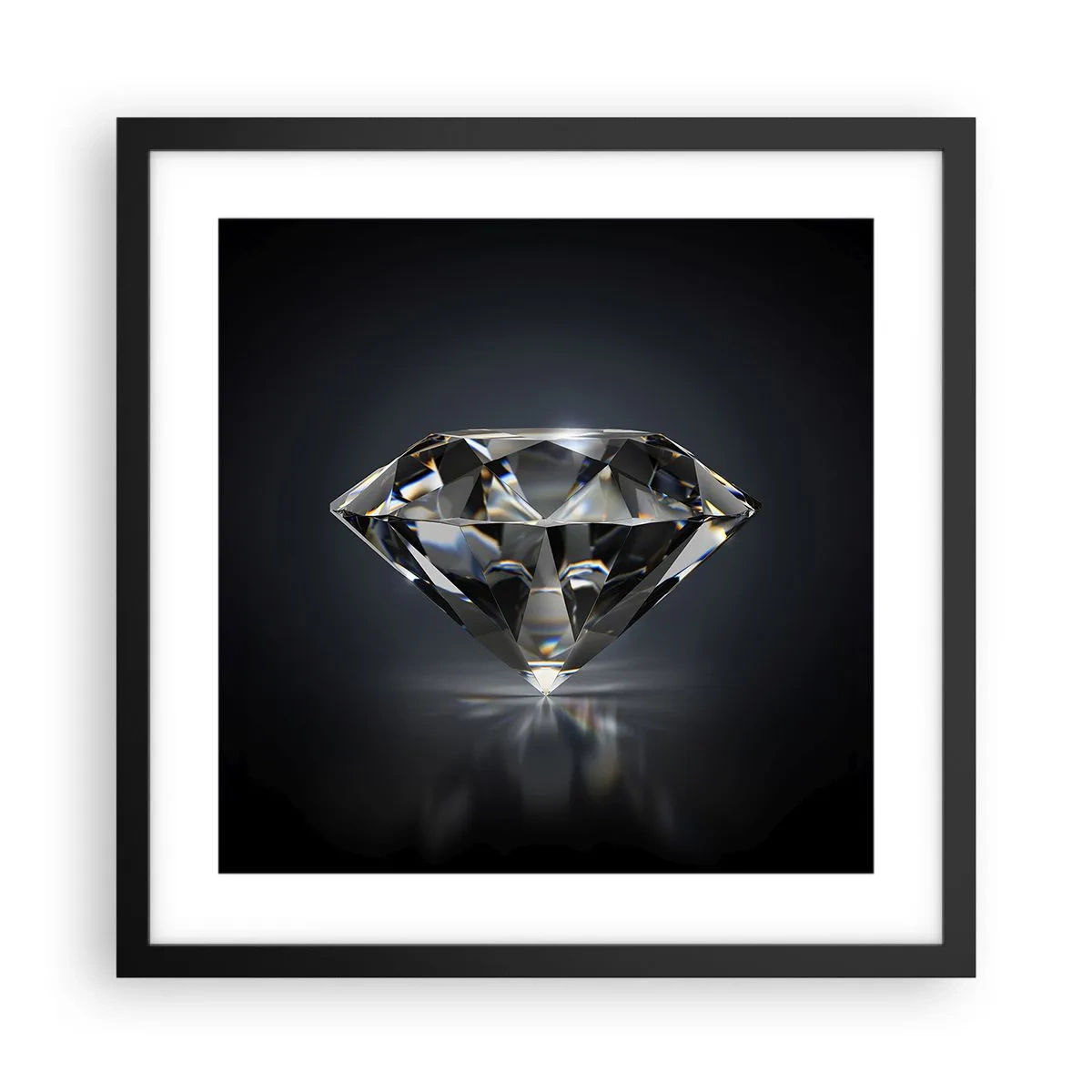 Affiche dans un cadre noir - Poster - La meilleure amie - 40x40 cm