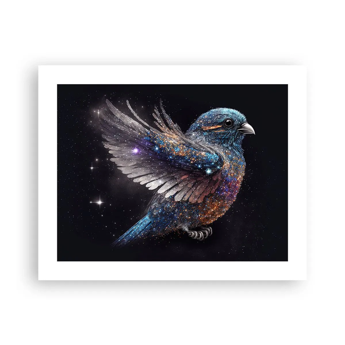 Affiche - Poster - Moineau de diamant - 50x40 cm