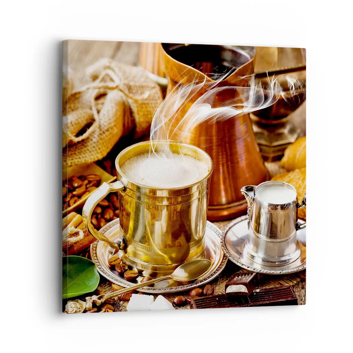 Impression sur toile - Image sur toile - Bonne journée! - 30x30 cm