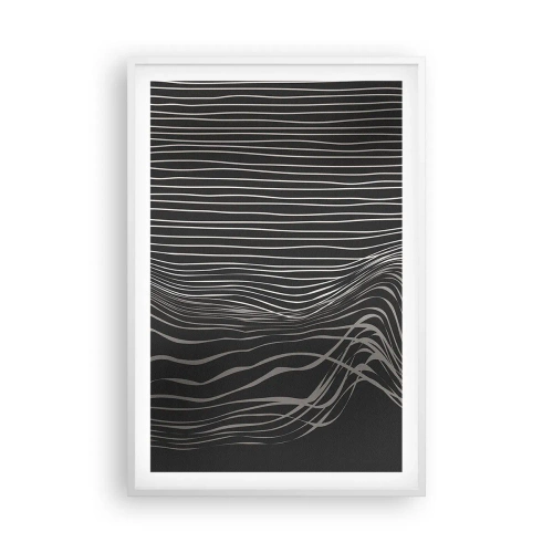 Affiche dans un cadre blanc - Poster - Rythme et accent - 61x91 cm