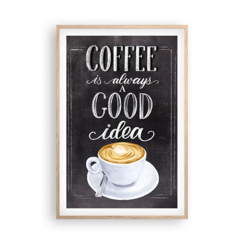 Affiche dans un chêne clair - Poster - Bien sûr! - 61x91 cm