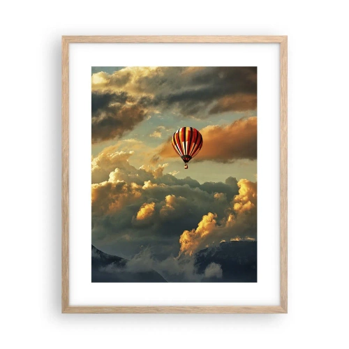 Affiche dans un chêne clair - Poster - Je vole parce que je veux - 40x50 cm