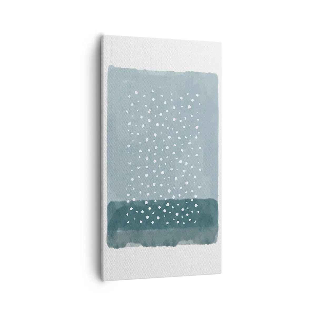 Impression sur toile - Image sur toile - Évolution de bleus - 55x100 cm