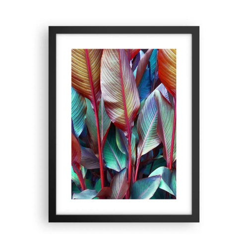 Affiche dans un cadre noir - Poster - Un fourré coloré - 30x40 cm