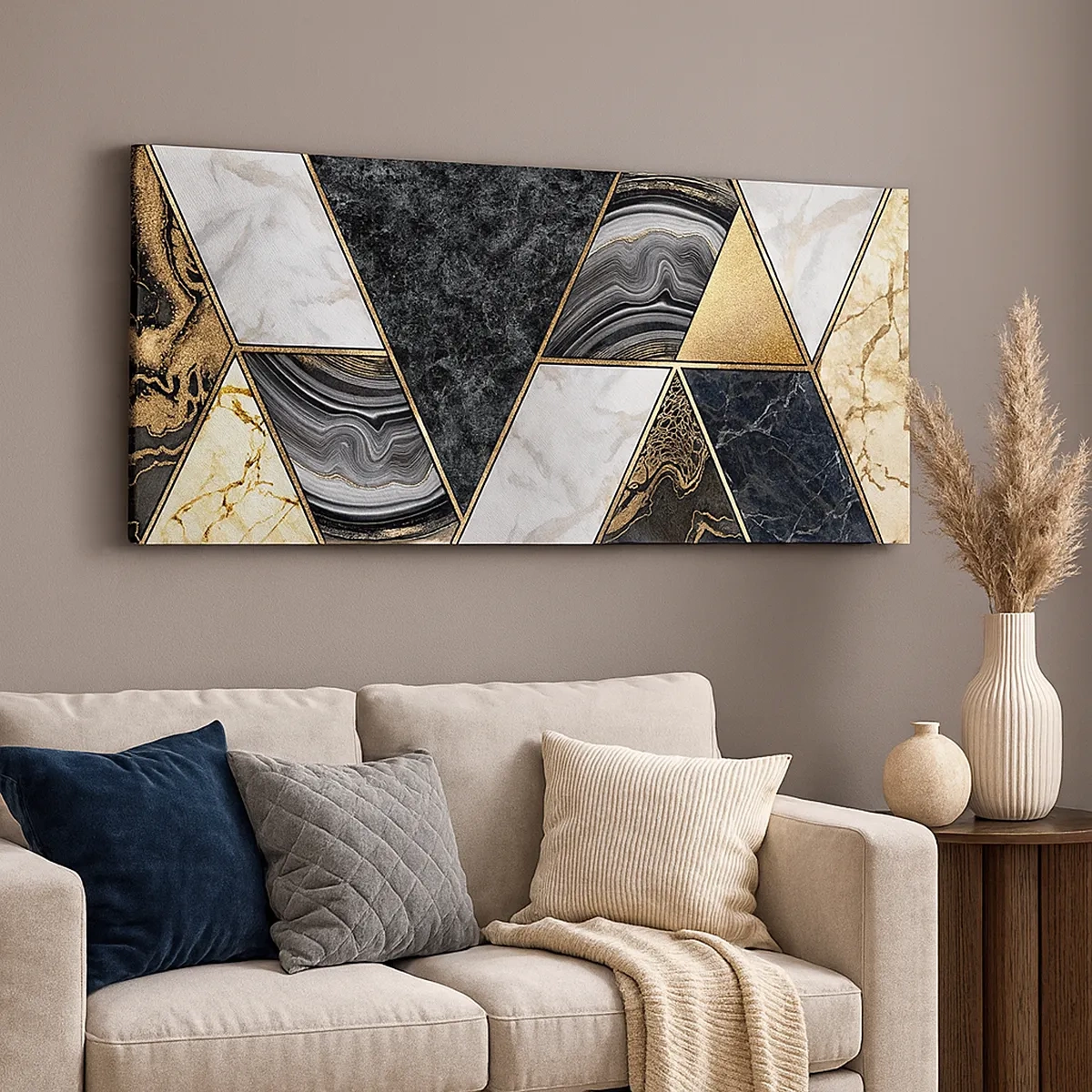 Impression sur toile - Image sur toile - Pierre après pierre - 30x30 cm