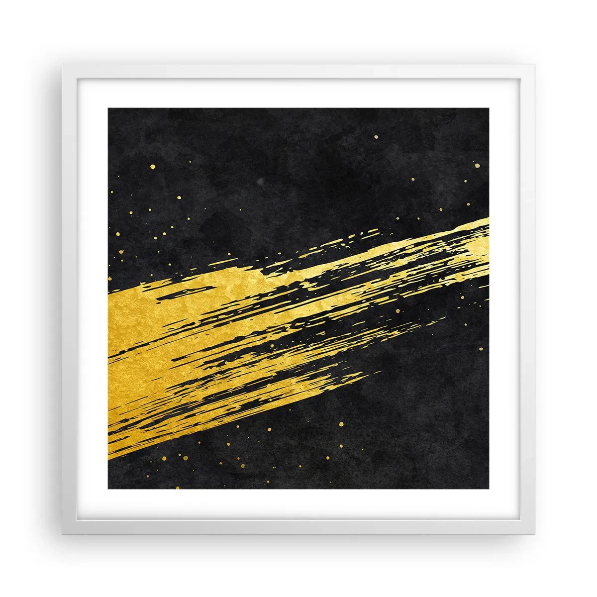 Affiche dans un cadre blanc - Poster - Sautez dans l'hyperespace - 50x50 cm