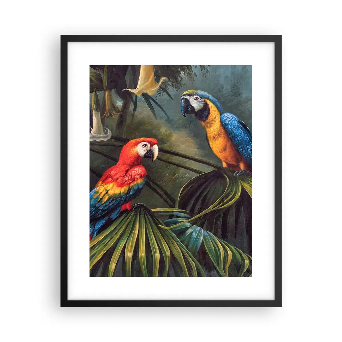 Affiche dans un cadre noir - Poster - Romantisme dans les tropiques - 40x50 cm