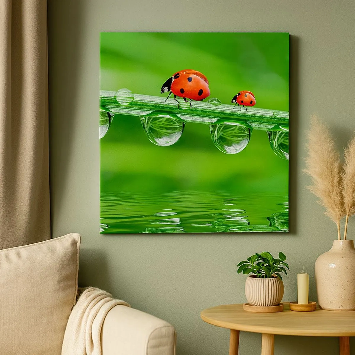 Impression sur toile - Image sur toile - Sur la route tout l'été - 30x30 cm