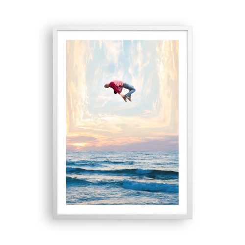 Affiche dans un cadre blanc - Poster - Vers une autre dimension - 50x70 cm