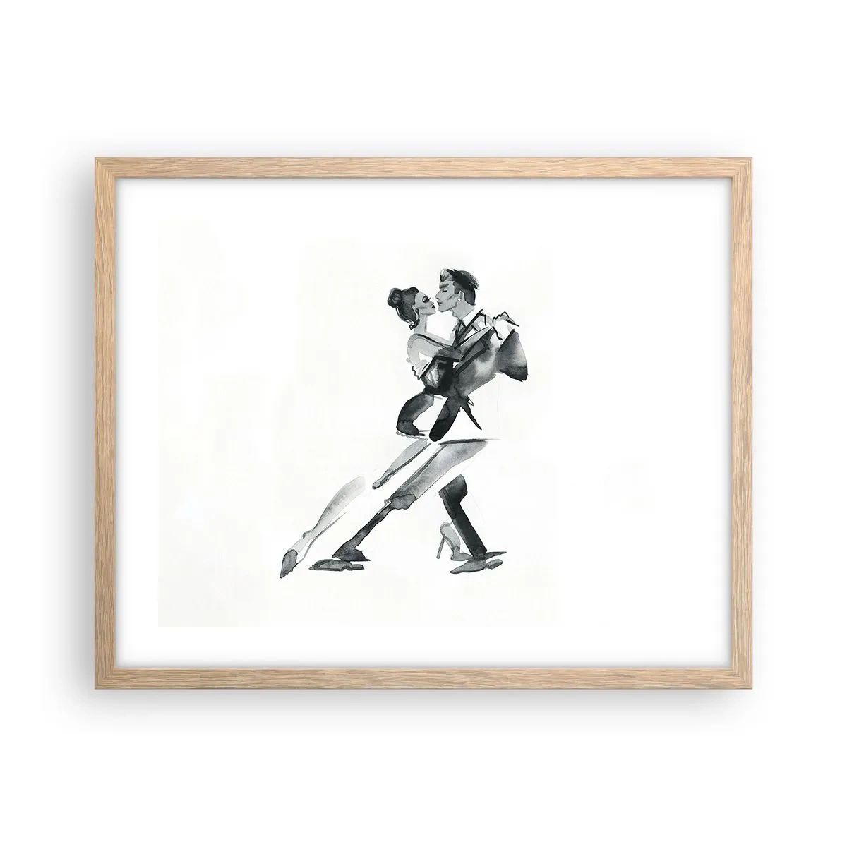 Affiche dans un chêne clair - Poster - En un battement - 50x40 cm