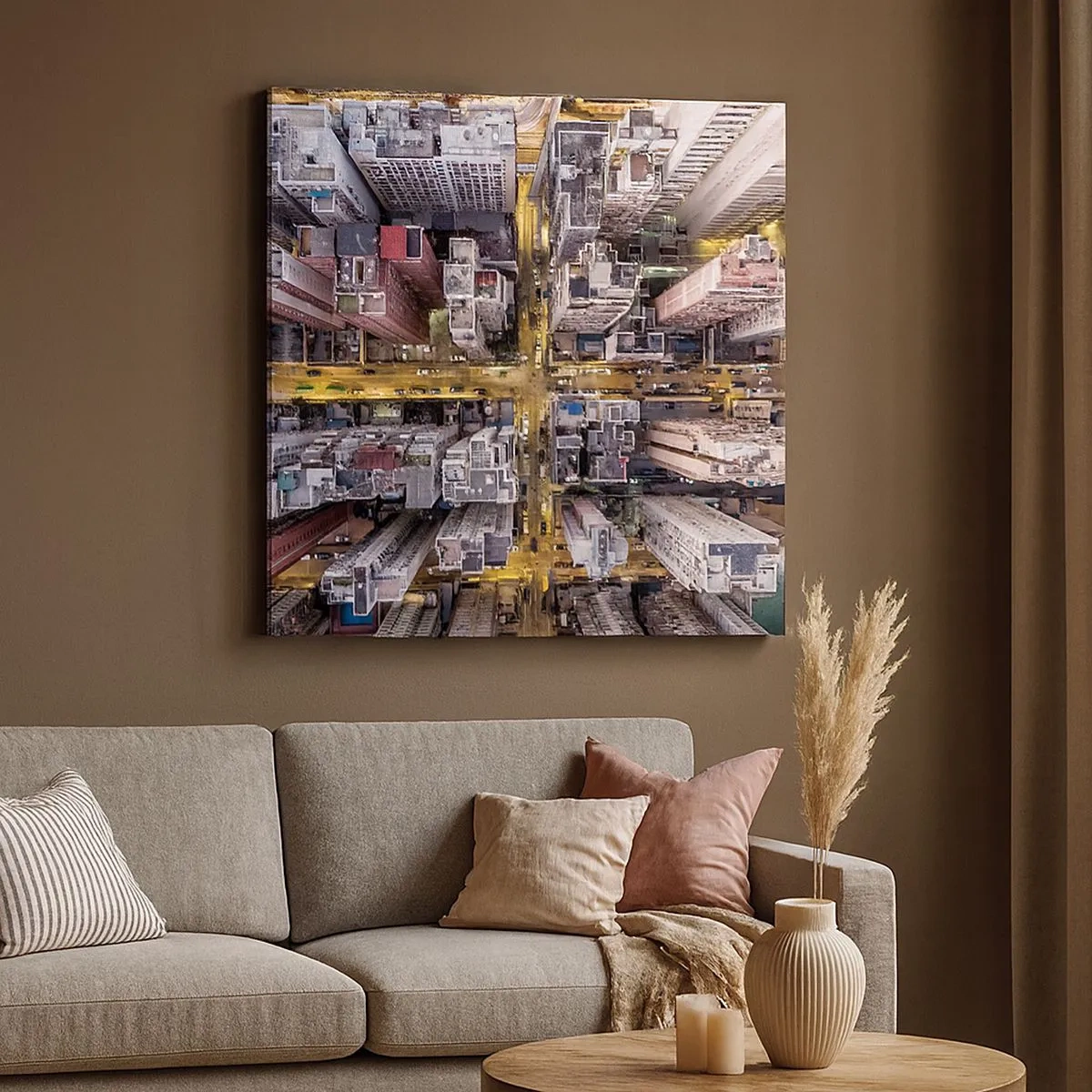 Impression sur toile - Image sur toile - Salutations de Hong-Kong - 30x30 cm