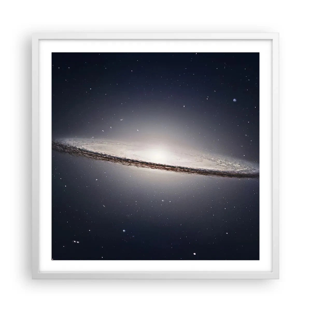 Affiche dans un cadre blanc - Poster - Il y a bien longtemps, dans une galaxie très lointaine… - 60x60 cm