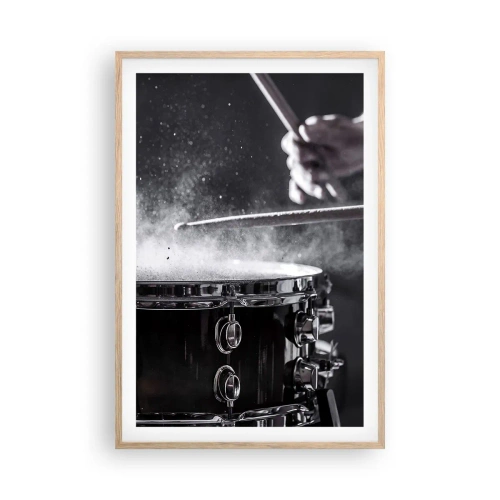 Affiche dans un chêne clair - Poster - Tempo de la musique - 61x91 cm