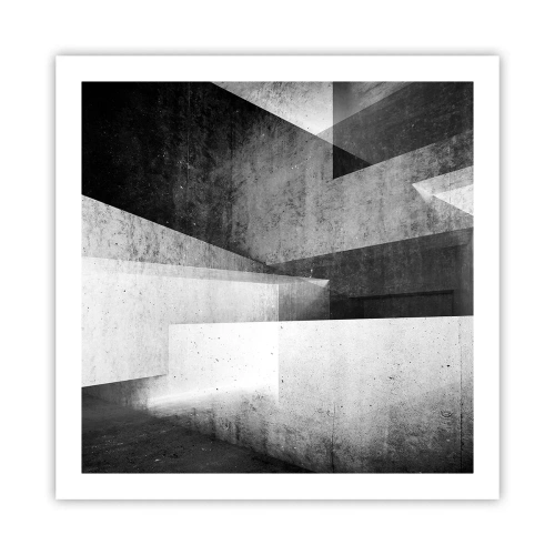 Affiche - Poster - Structure de l'espace - 60x60 cm