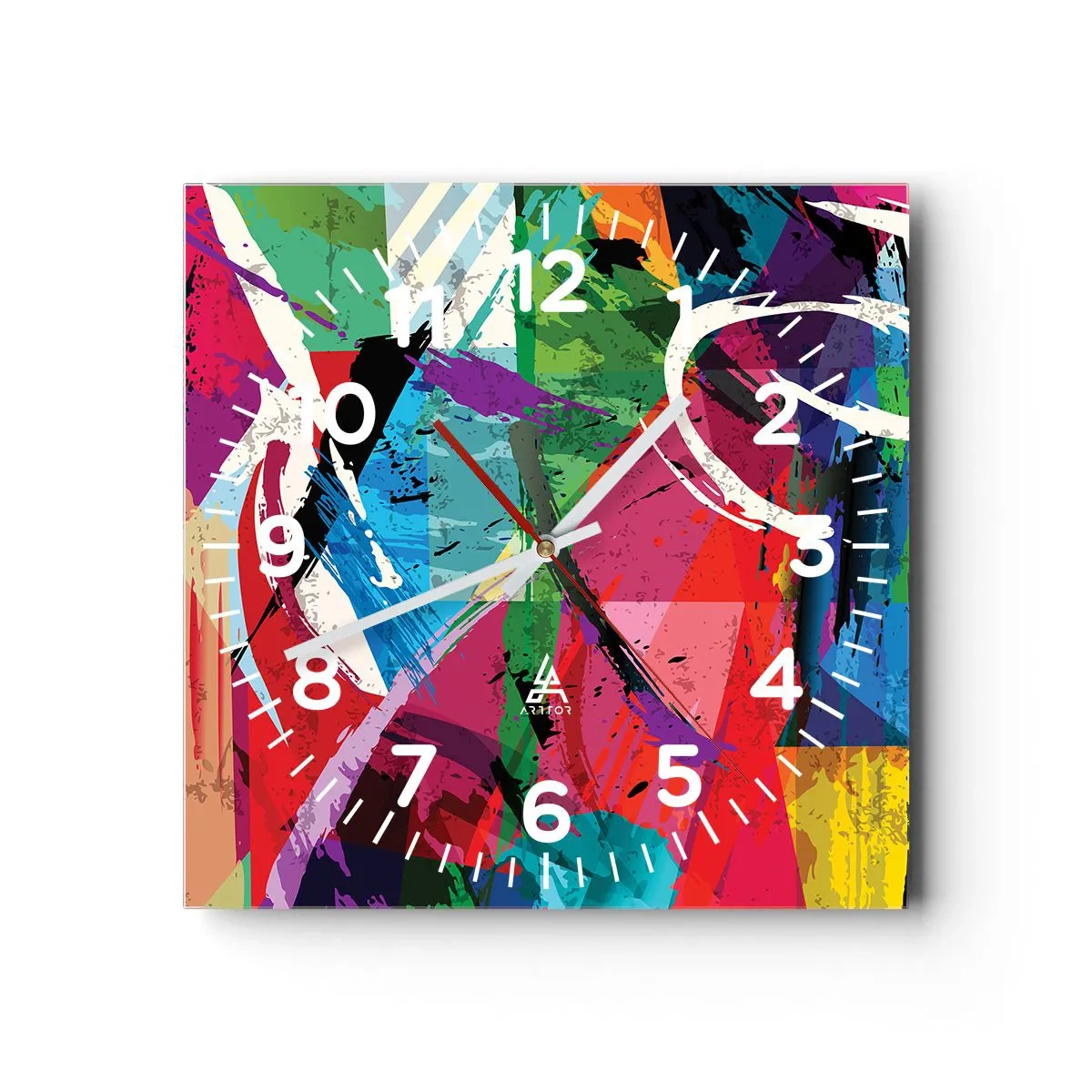 Horloge murale - Pendule murale - Rapide, vif et bondissant - 40x40 cm