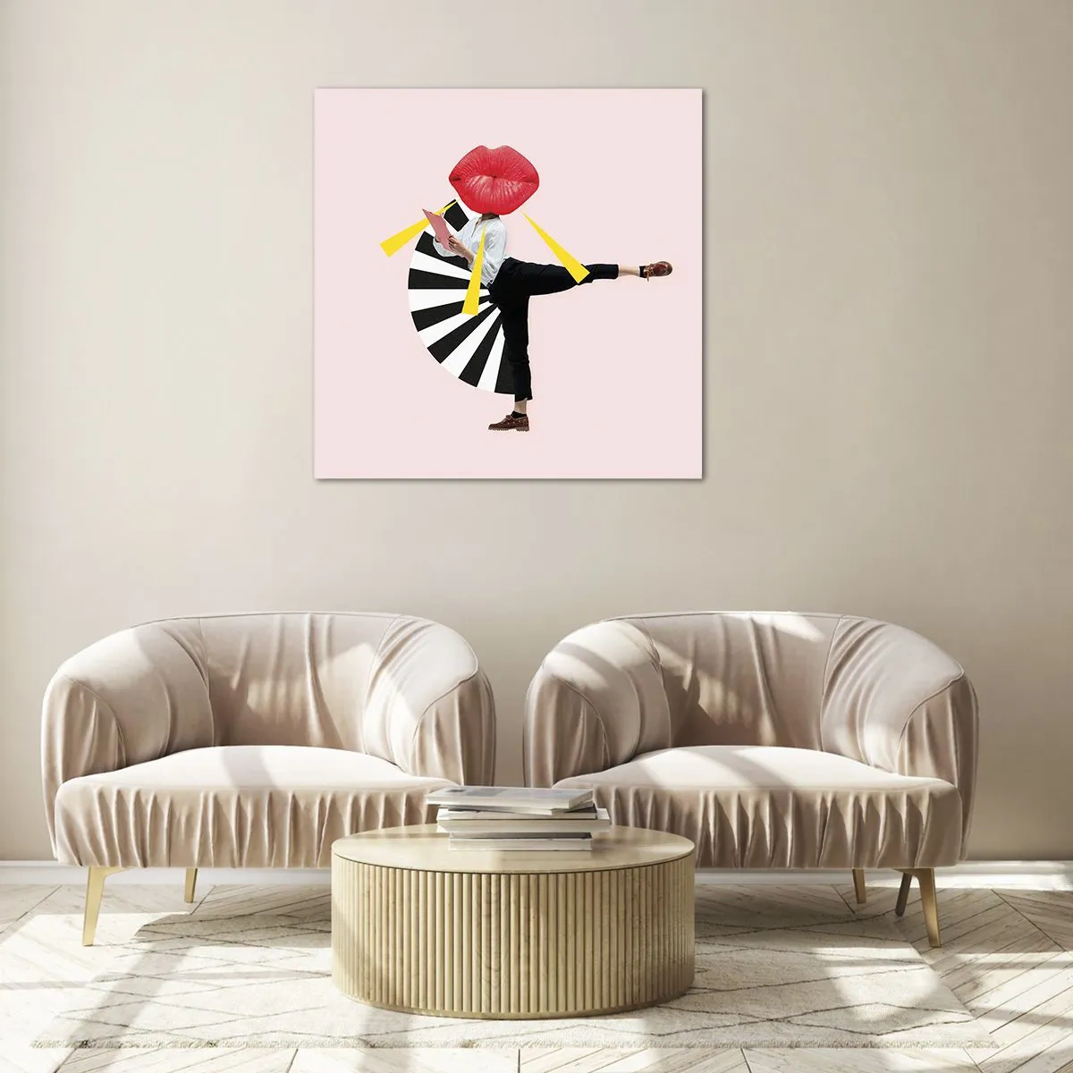 Impression sur verre - Image sur verre - Pop-art surréaliste - 60x60 cm