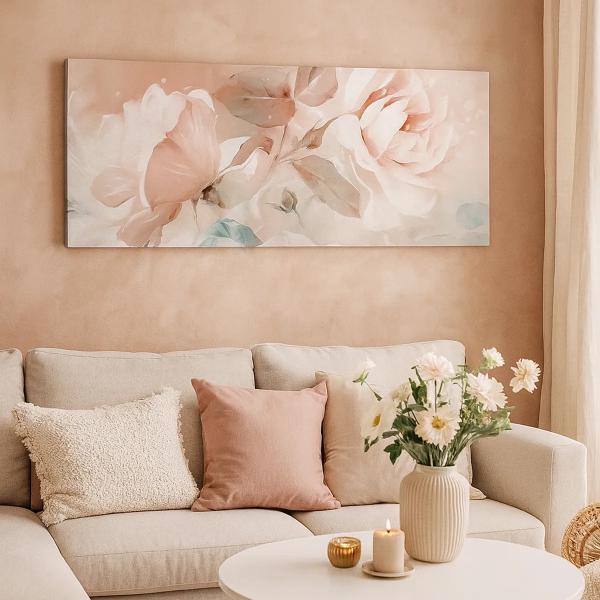 Impression sur toile - Image sur toile - L'esprit du romantisme - 30x30 cm