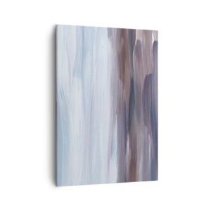 Impression sur toile - Image sur toile - Une abstraction subtile aux traits délicats dans des tons pastel. - 50x70cm - Éléments : eau - Décoration murale moderne pour le salon et la chambre ARTTOR