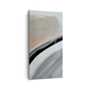 Impression sur toile - Image sur toile - Composition : arc de noir et gris - 65x120 cm