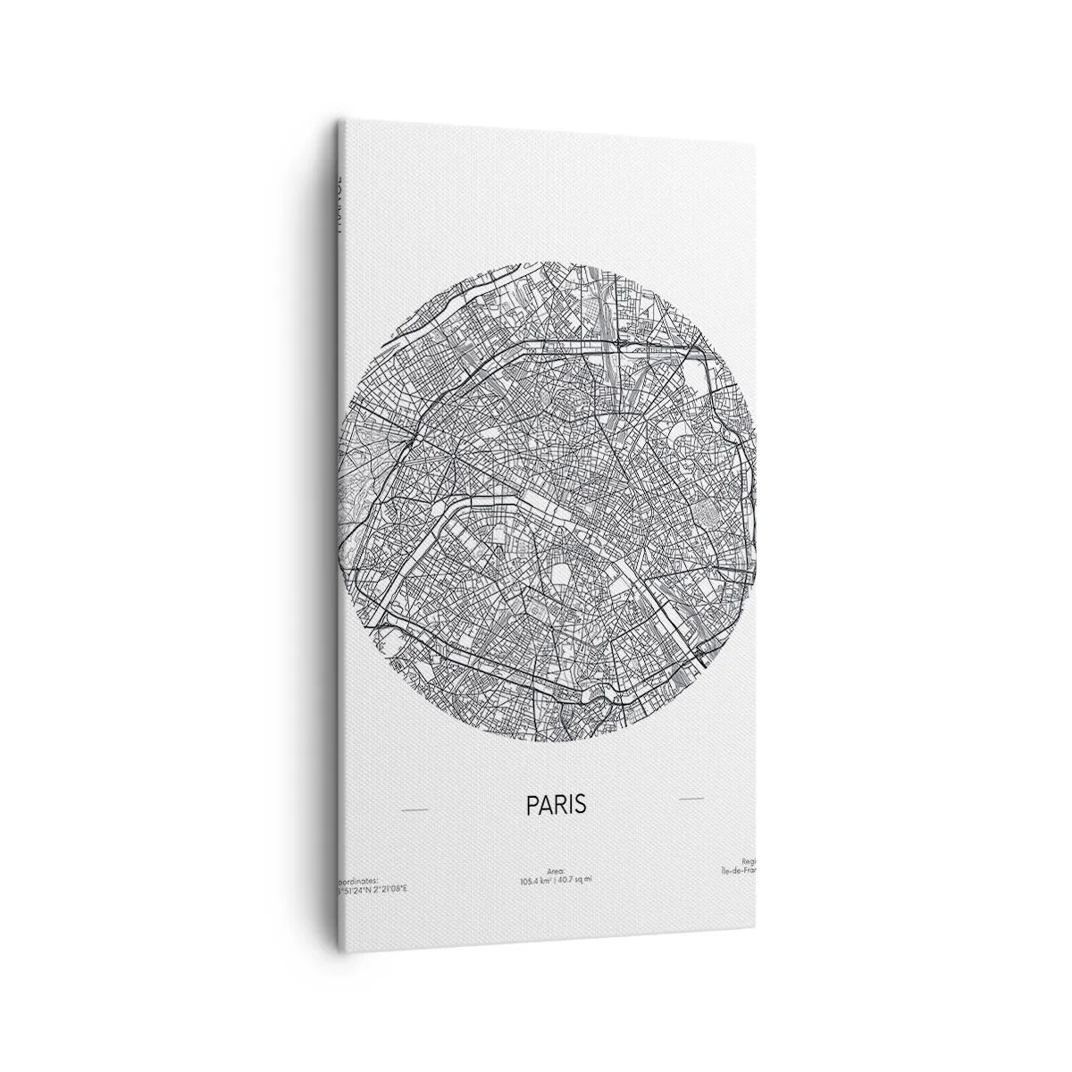 Impression sur toile - Image sur toile - Anatomie de Paris - 45x80 cm