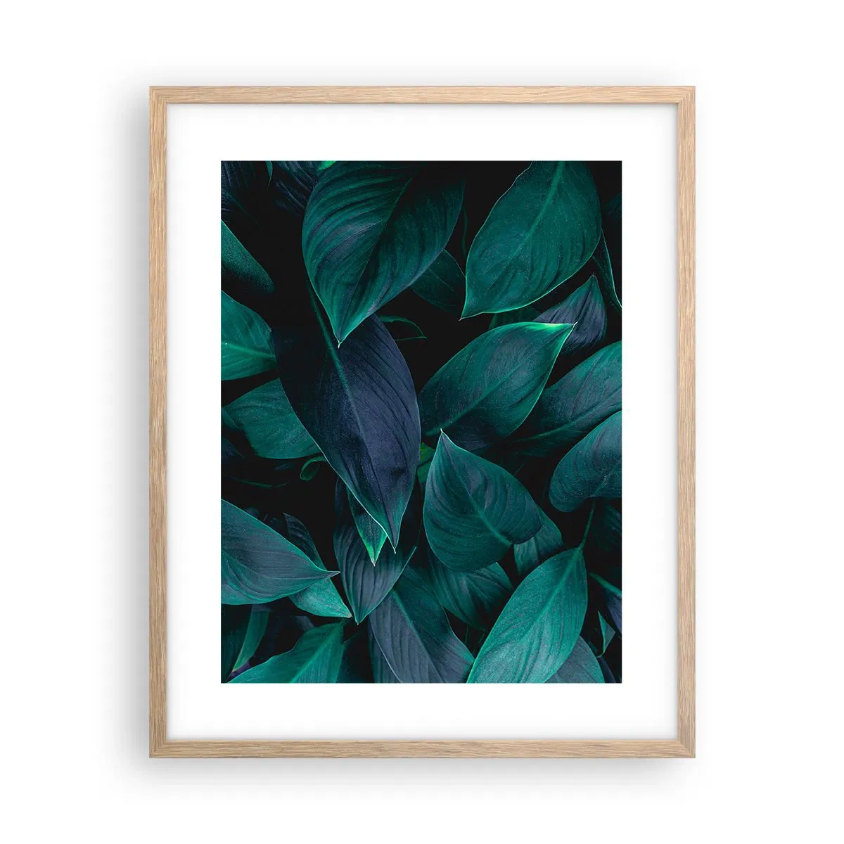 Affiche dans un chêne clair - Poster - le vert lui-même - 40x50 cm