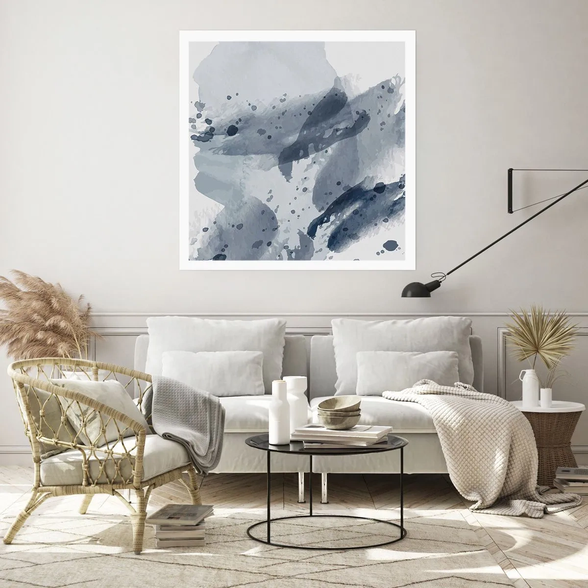 Affiche - Poster - Étude de la nature de l'eau - 30x30 cm