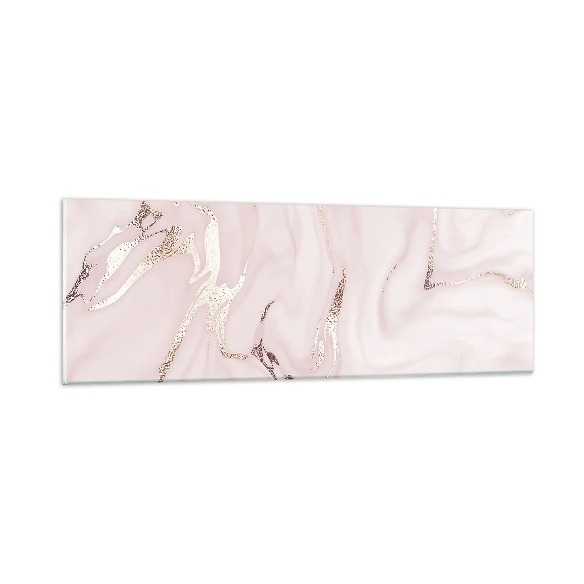 Impression sur verre - Image sur verre - Dans un châle rose - 90x30 cm