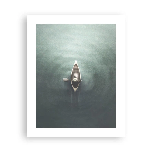 Affiche - Poster - À travers le lac de la lune - 40x50 cm