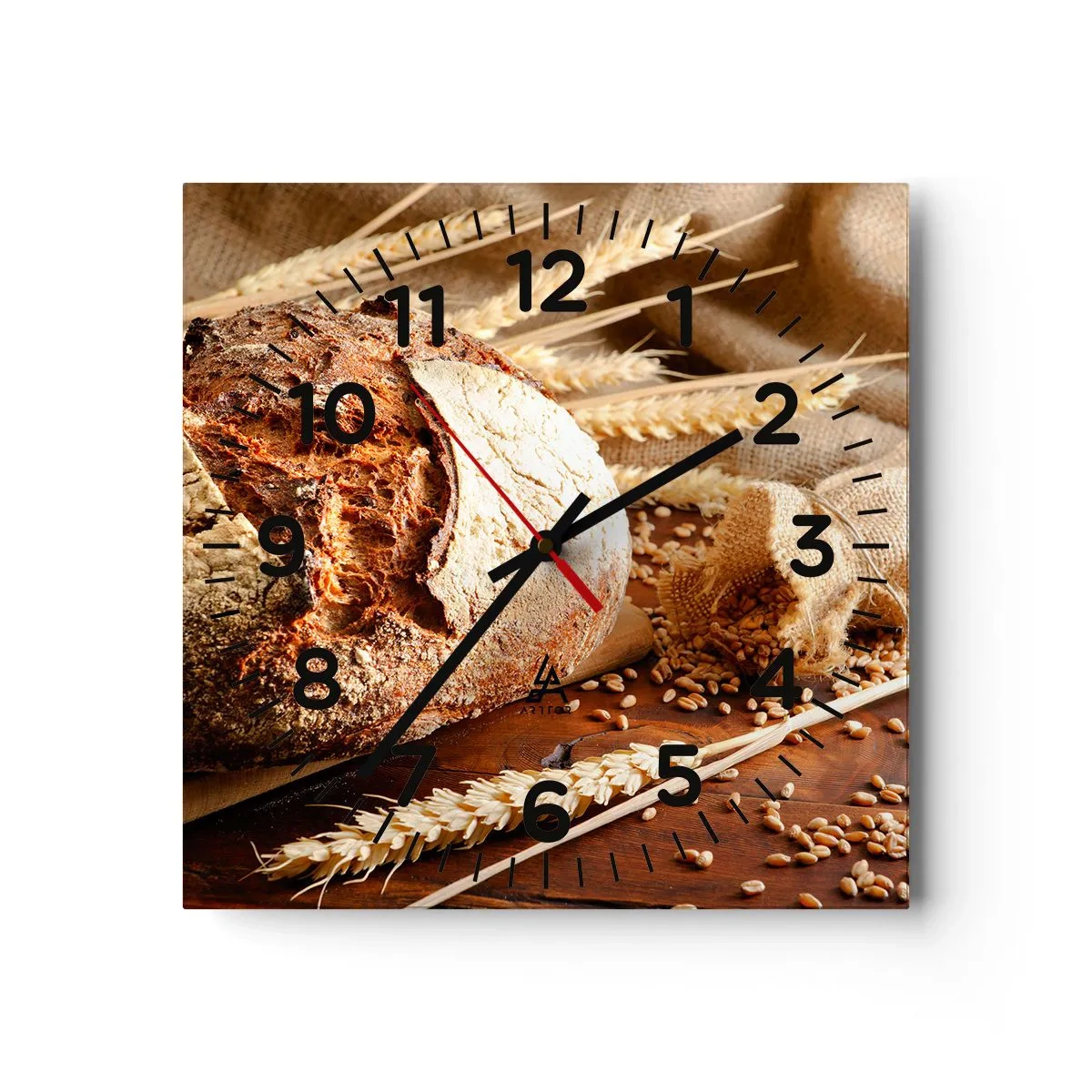 Horloge murale - Pendule murale - Appétissant, parfumé, croquant - 30x30 cm