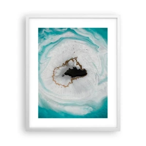 Affiche dans un cadre blanc - Poster - Pénétrer à l'intérieur - 40x50 cm