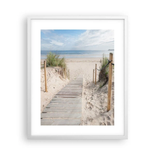 Affiche dans un cadre blanc - Poster - A l'horizon - 40x50 cm