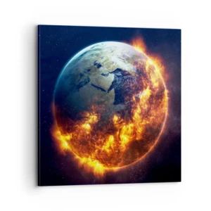Impression sur toile - Image sur toile - La flamme de l'apocalypse - 70x70 cm