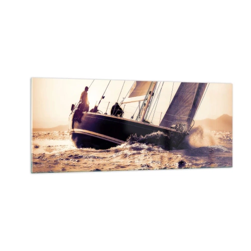 Impression sur verre - Image sur verre - Navigue, marin - 100x40 cm