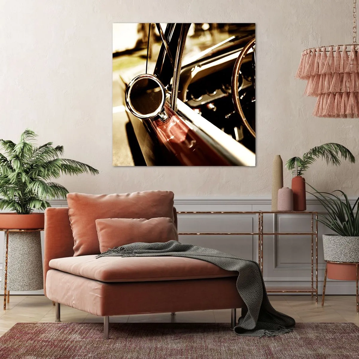 Impression sur toile - Image sur toile - Auto avec une âme - 70x70 cm