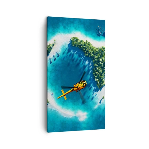 Impression sur toile - Image sur toile - Achetez-vous une île - 45x80 cm