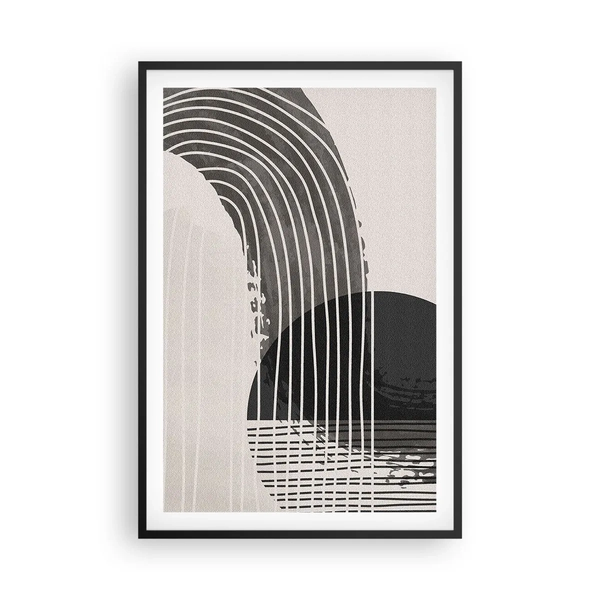 Affiche dans un cadre noir - Poster - Aller et retour - 61x91 cm