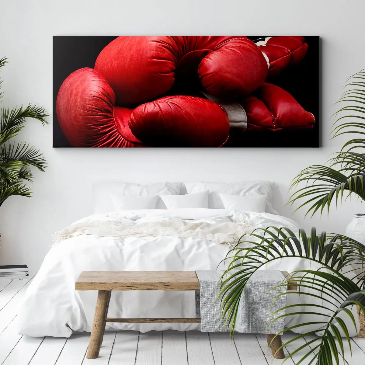 Impression sur toile - Image sur toile - Les émotions du combat sont derrière nous - 90x30 cm