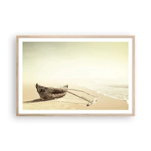 Affiche dans un chêne clair - Poster - Mémoire des mers du sud - 91x61 cm