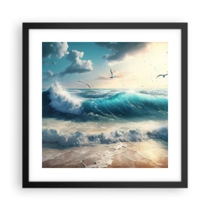 Affiche dans un cadre noir - Poster - Ça bourdonne seulement pour toi - 40x40 cm