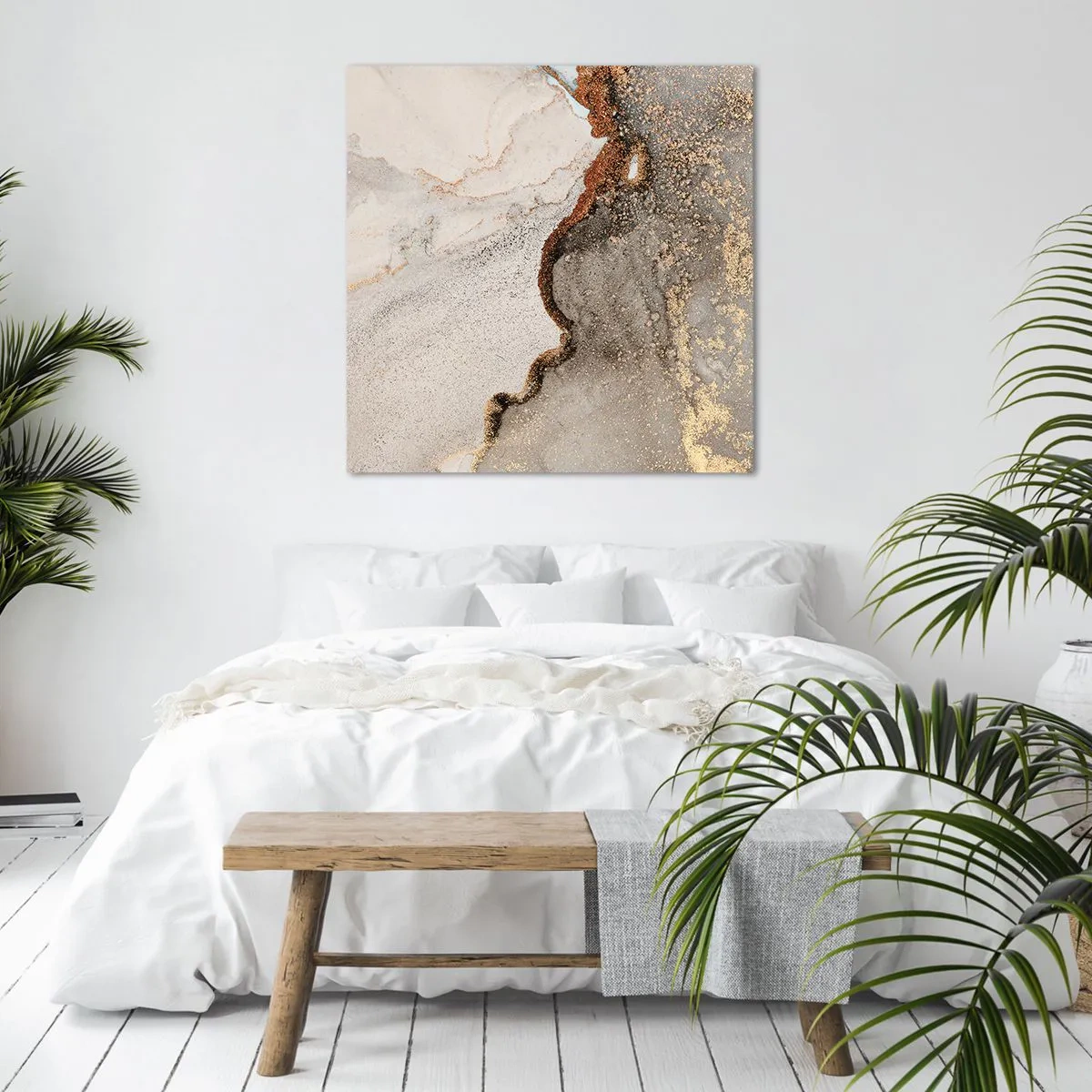 Impression sur toile - Image sur toile - Aux frontières des couleurs - 30x30 cm