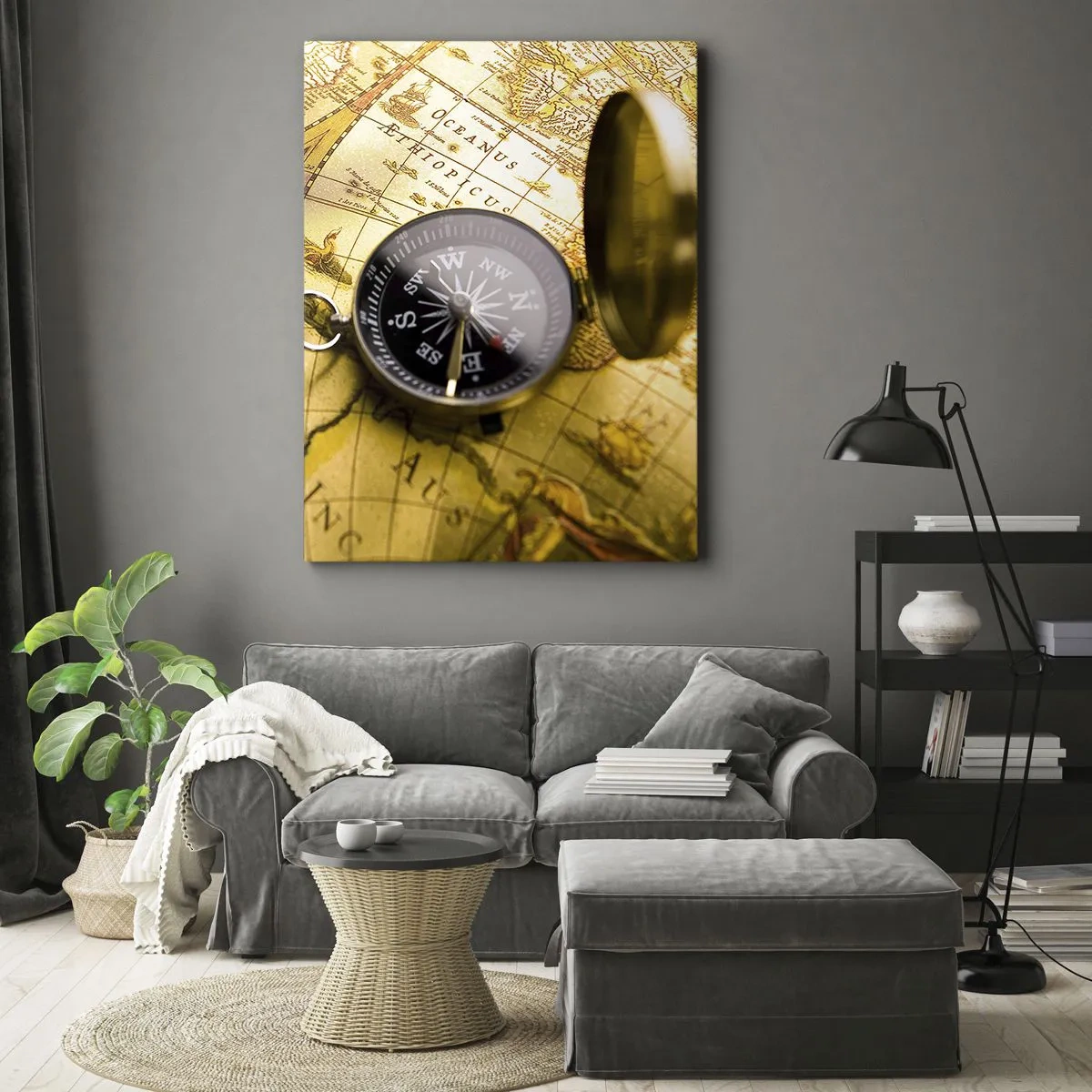 Impression sur toile - Image sur toile - Ou peut-être jusqu'au bout du monde ? - 65x120 cm